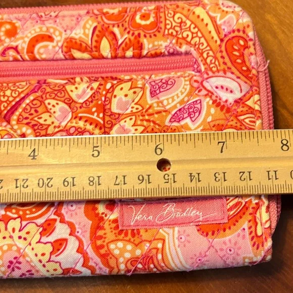 Vera Bradley Sherbet Zip Around Wallet - Picture 6 of 9
